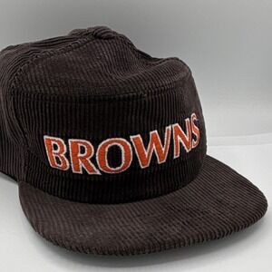 New Era Cleveland Browns Corduroy Vintage 1980-90s Snapback Hat NFL Football USA